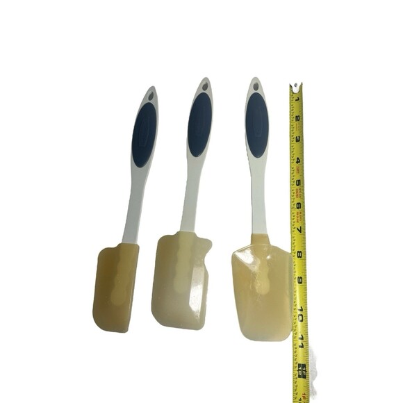 Vintage Rubbermaid High Heat Resistant Spatula Set Of 3 MCM IC50 Retro - Picture 5 of 7